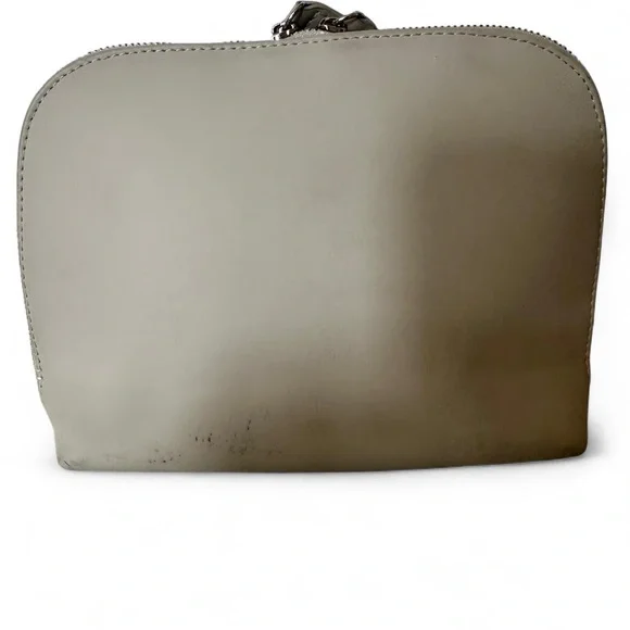 Burberry Beauty Stone/Gray Leather Cosmetic Bag - Picture 2 of 8